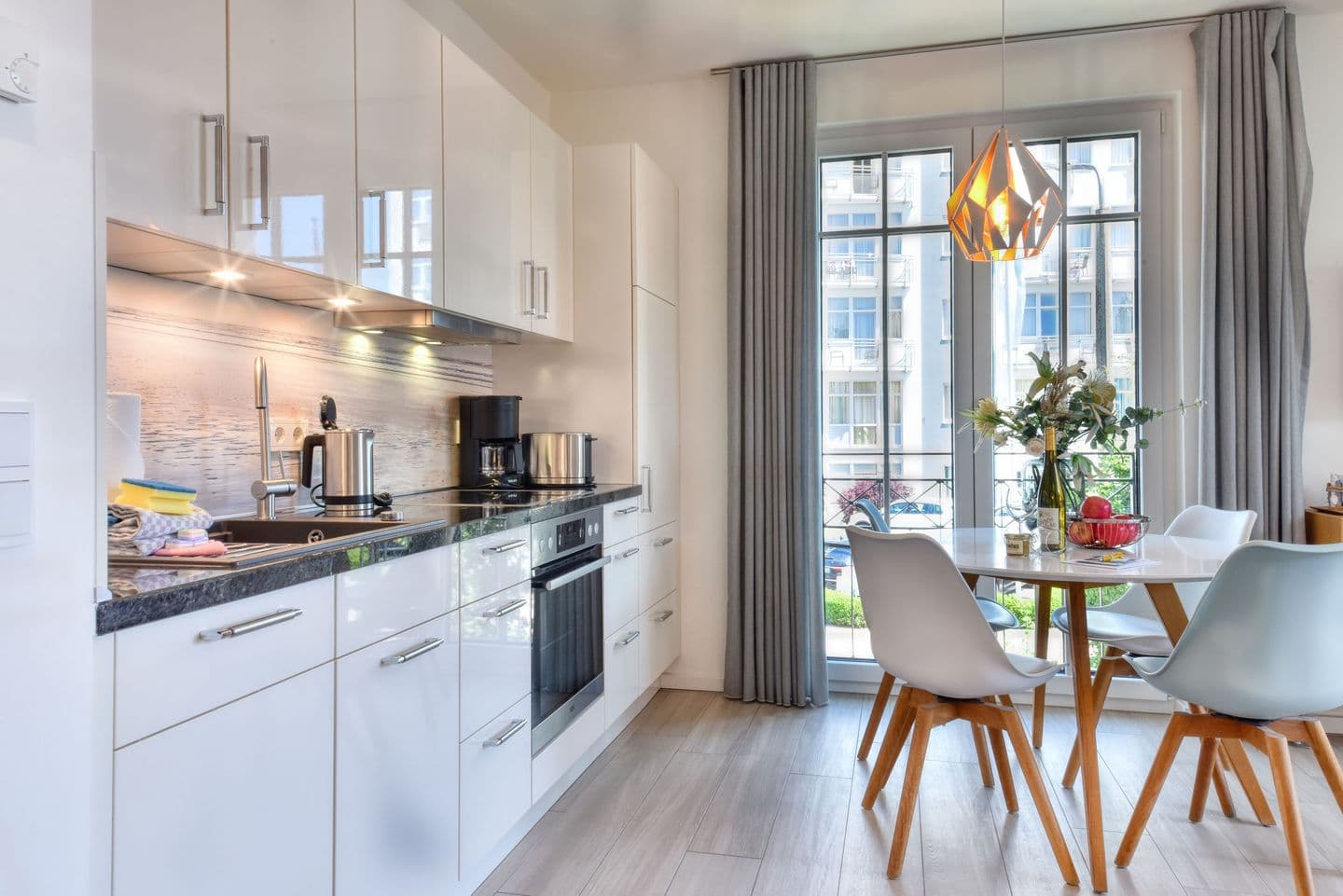Ferienwohnung Wellenreiter 6 Villa Sofie Binz in Binz – Küche