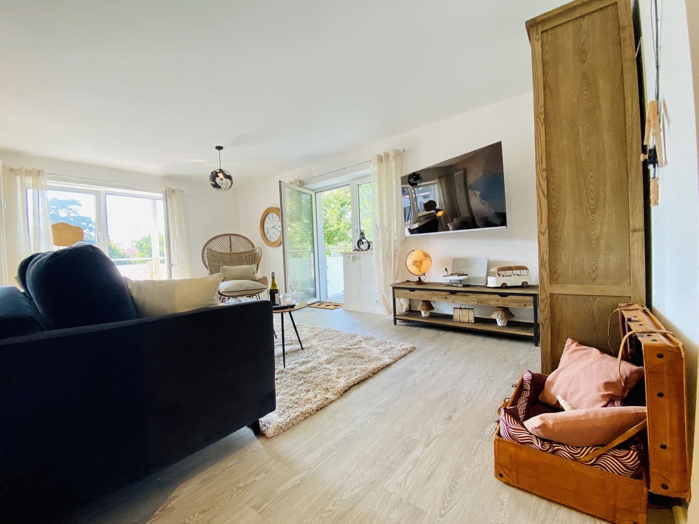 Ferienwohnung Weltenbummler 18 Haus Strandbummler Baabe in Baabe – Wohnzimmer