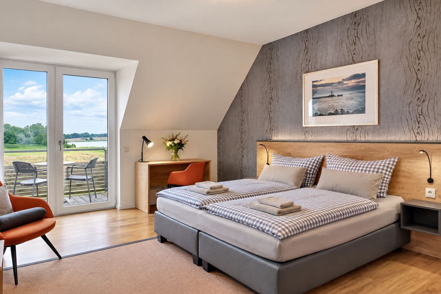 Ferienwohnung Wiesenpieper 07 im Wreecher Idyll Rügen in Wreechen – Wohnzimmer
