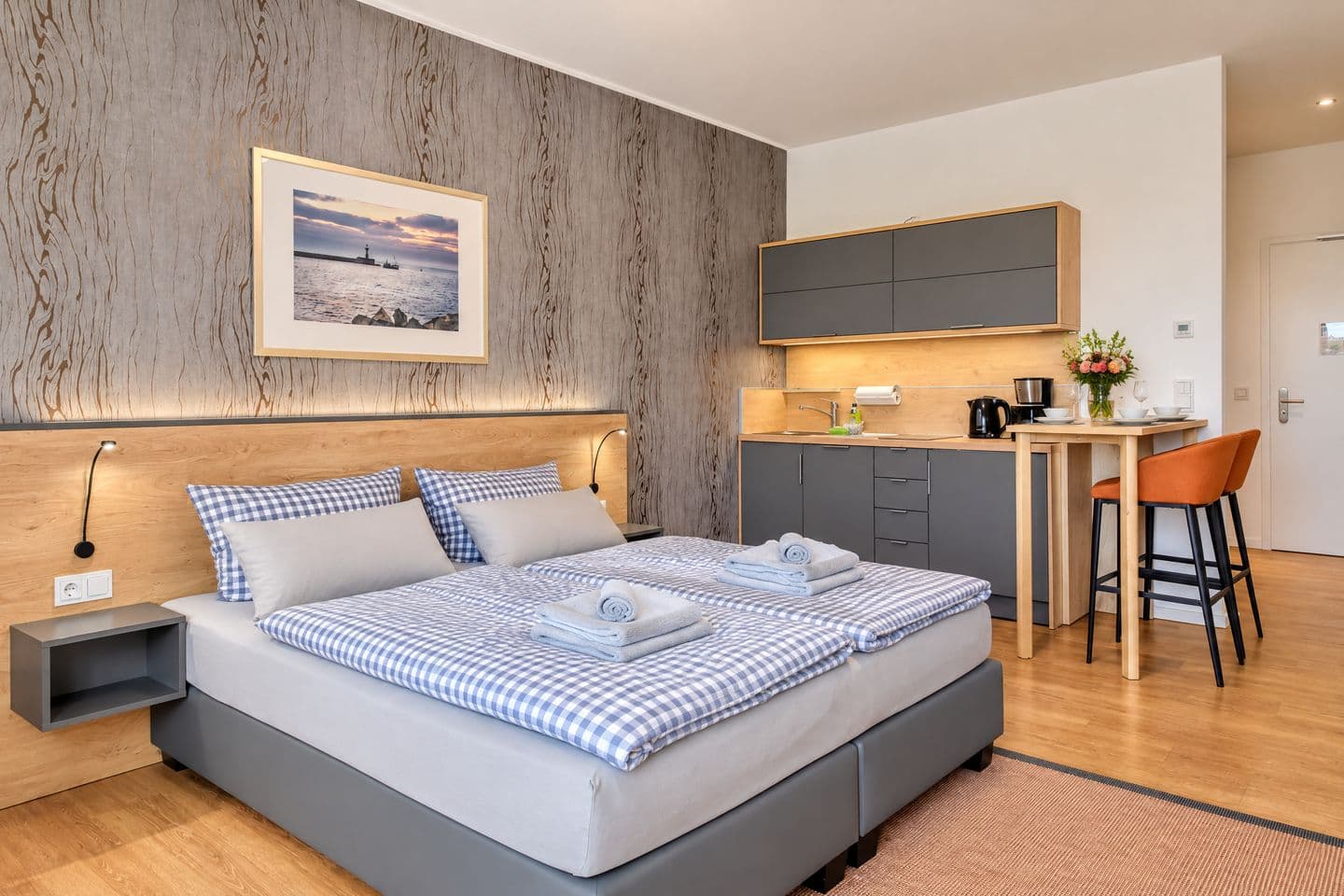 Ferienwohnung Wiesenpieper 07 im Wreecher Idyll Rügen in Wreechen – Wohnzimmer