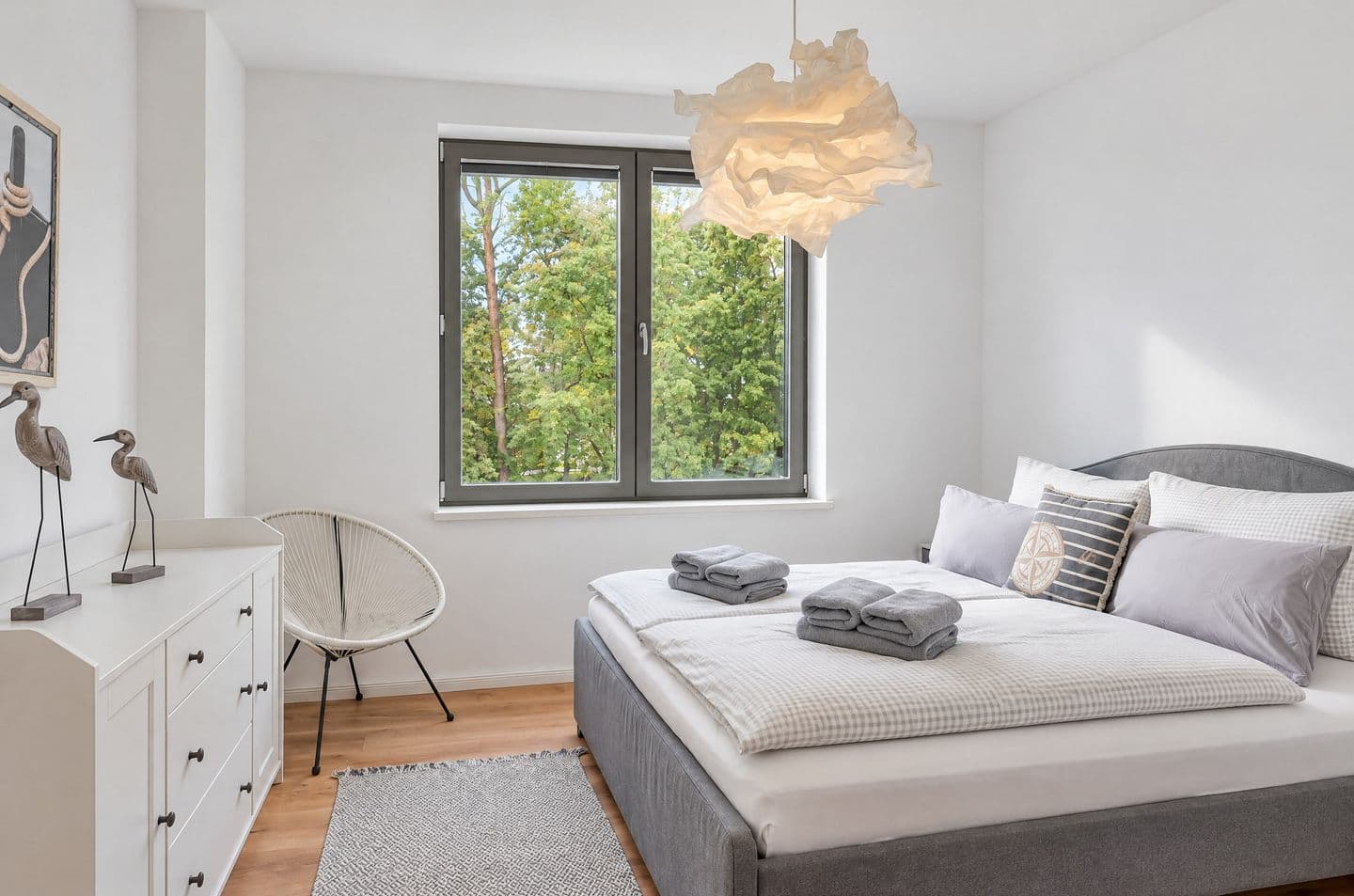 Ferienwohnung Windflüchter 18 Parkvillen Carlota und Candela Baabe in Baabe – Schlafzimmer