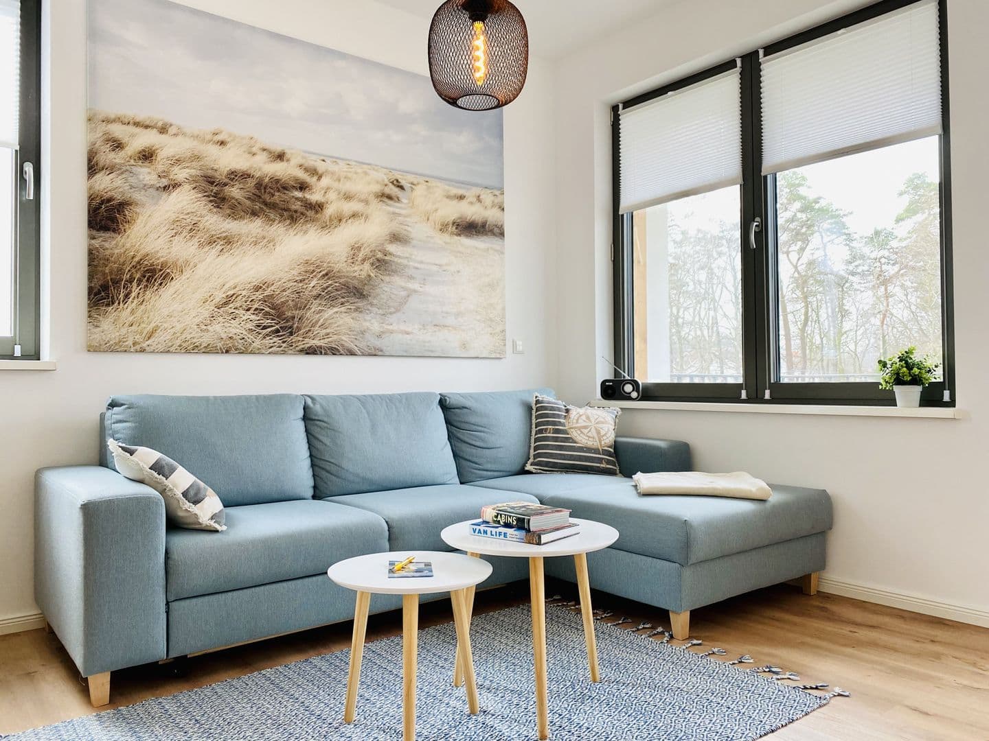 Ferienwohnung Windflüchter 18 Parkvillen Carlota und Candela Baabe in Baabe – Wohnzimmer